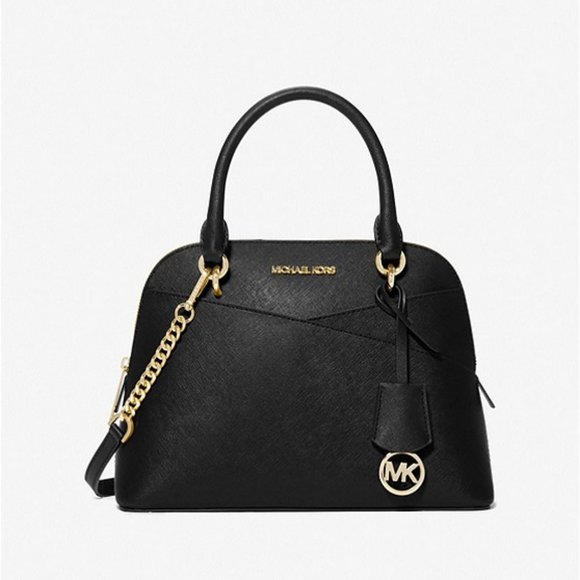 MICHAEL MICHAEL KORS Jet Set Travel Medium Saffiano Leather Dome Satchel - Picture 1 of 2